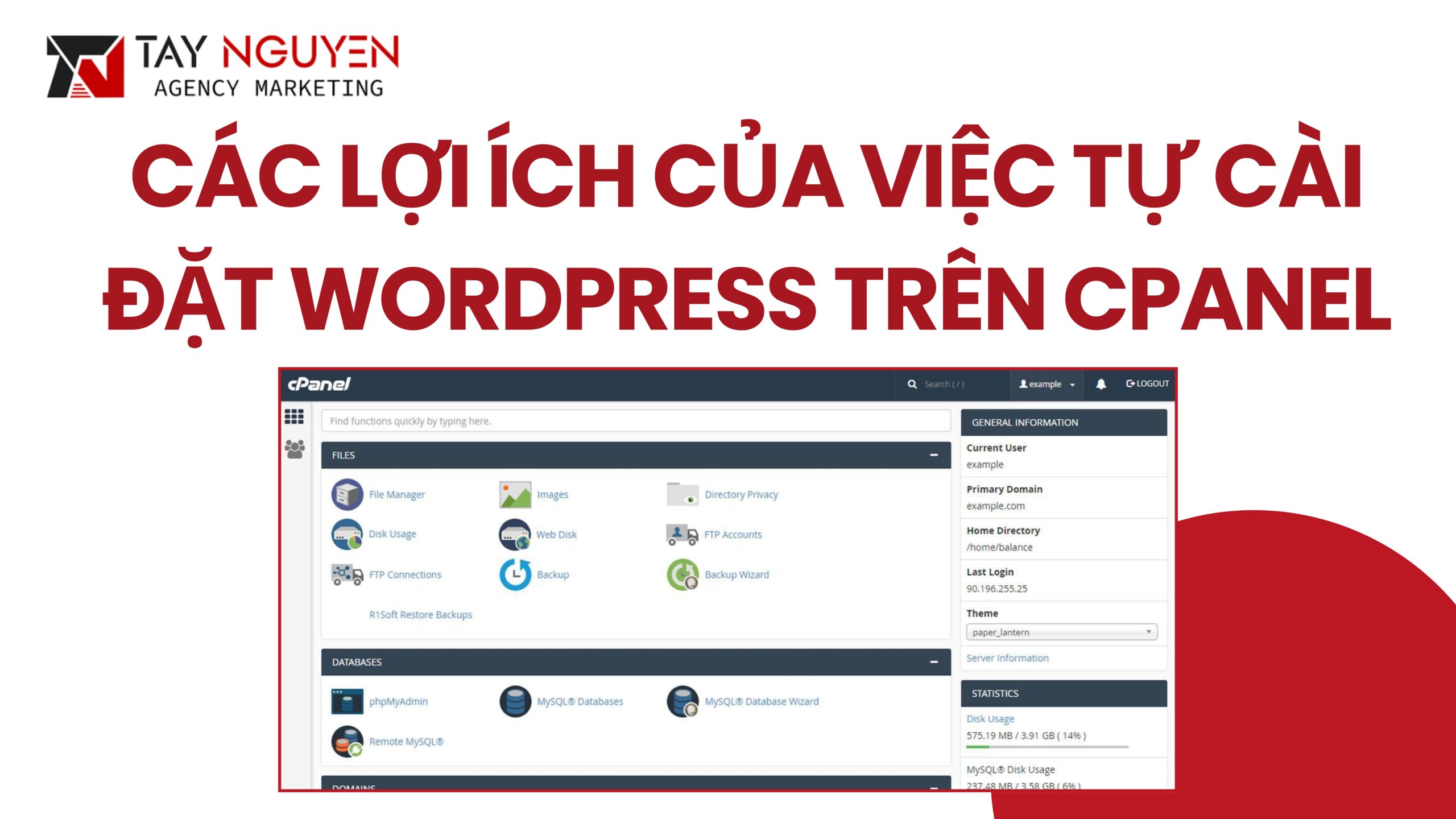 Các lợi ích của việc tự cài đặt WordPress trên cPanel