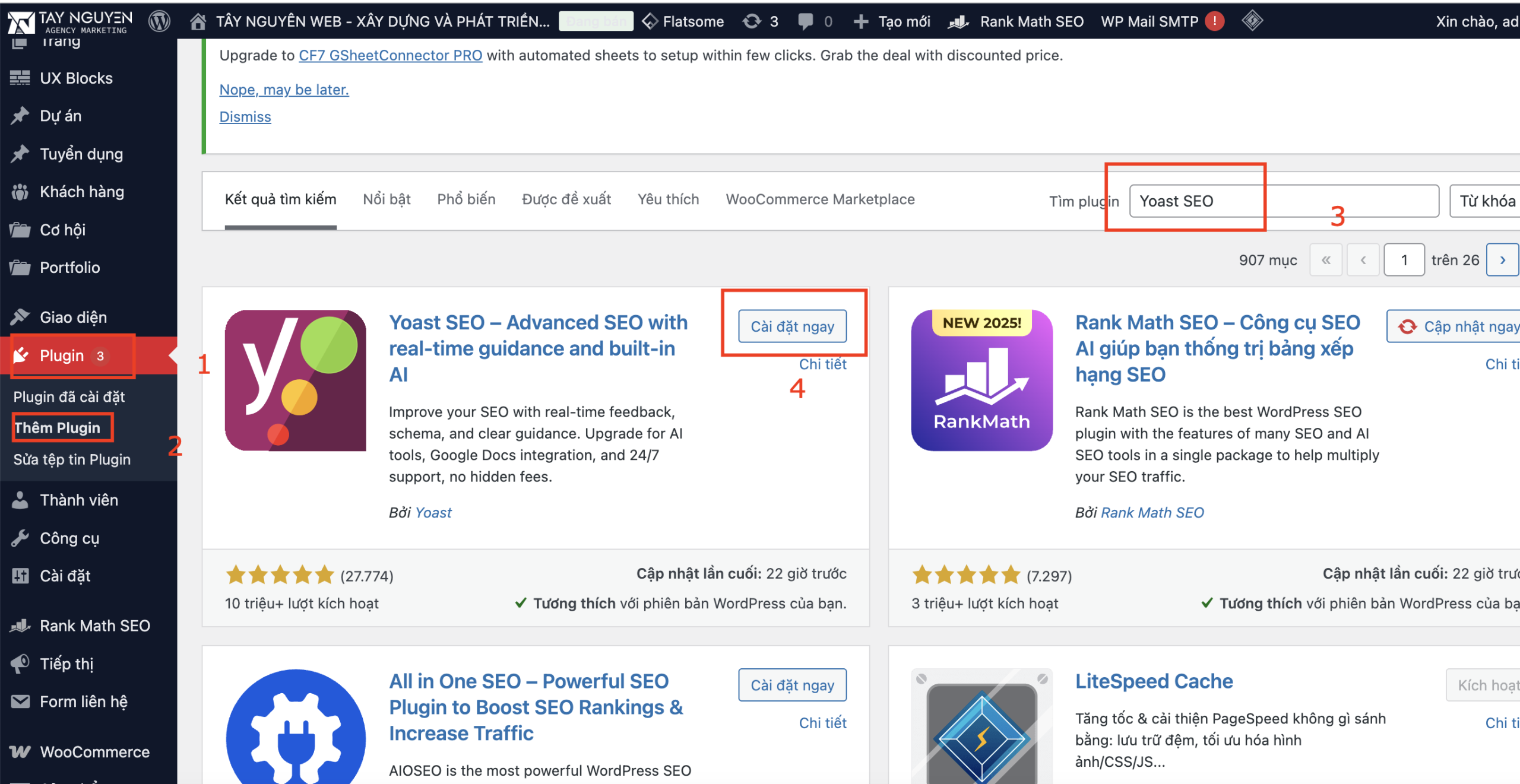 Hướng dẫn cài đặt plugin Yoast SEO trên WordPress