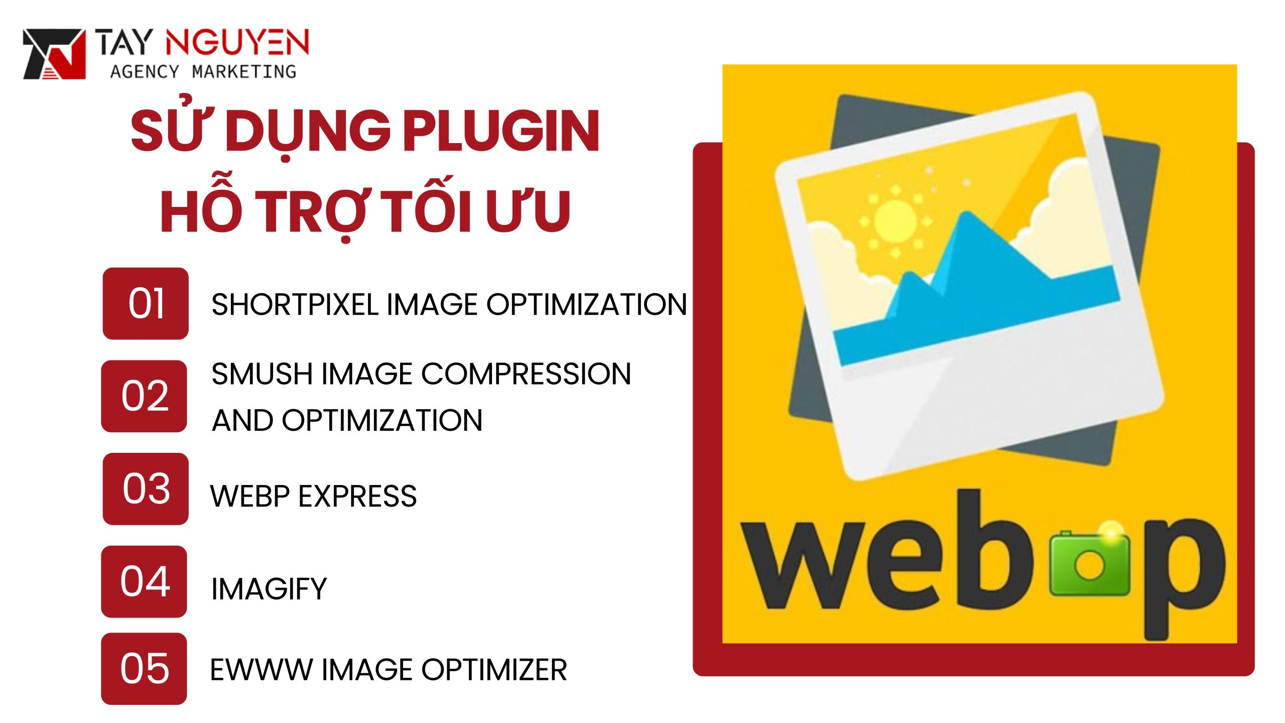 Sử dụng plugin hỗ trợ tối ưu ảnh WebP