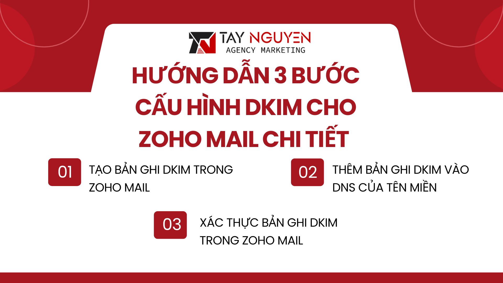 Hướng dẫn 3 bước cấu hình DKIM cho Zoho Mail chi tiết