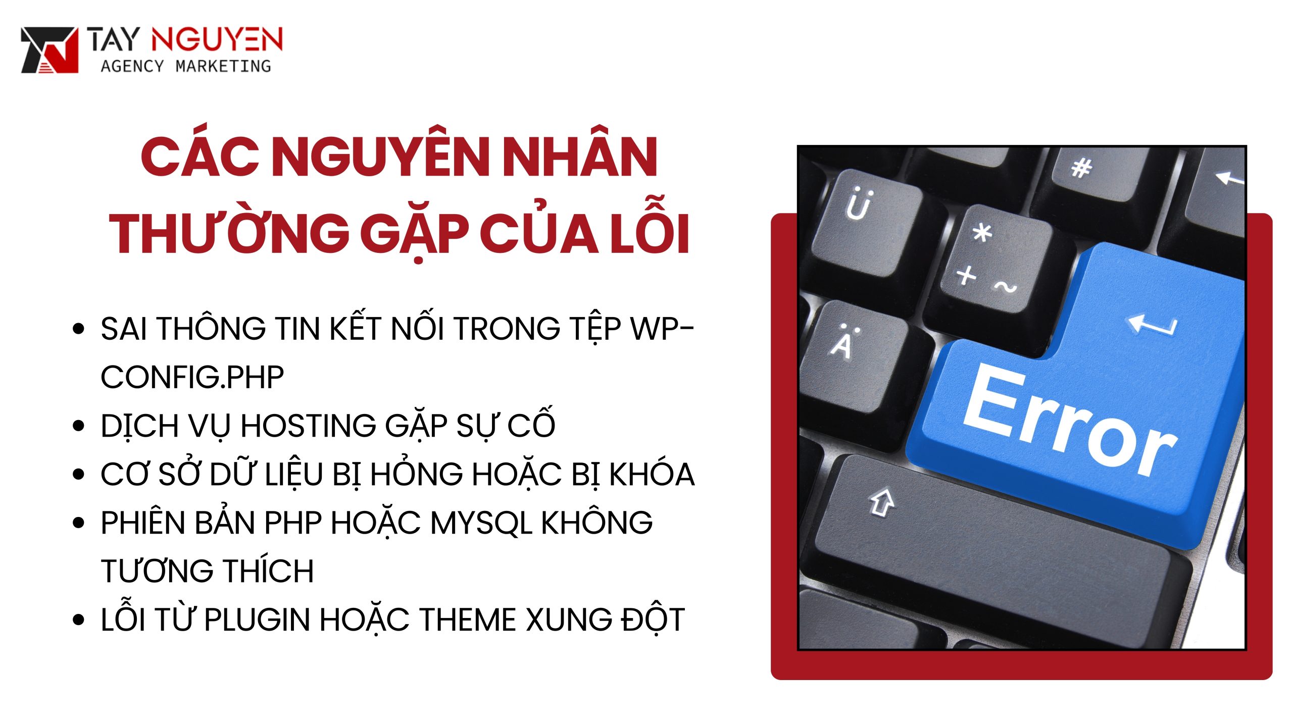 Các Nguyên Nhân Thường Gặp Của Lỗi