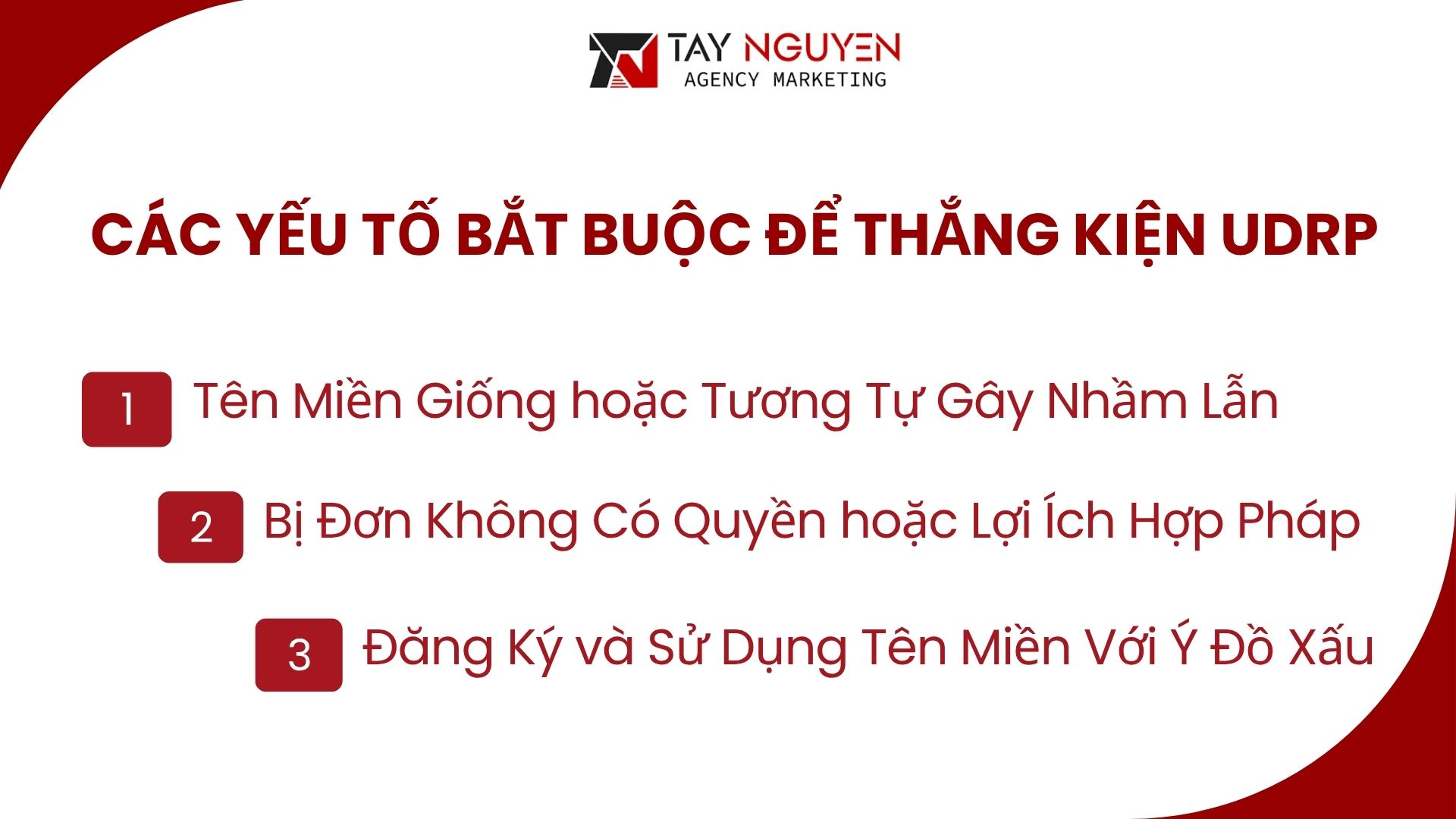 Các Yếu Tố Bắt Buộc Để Thắng Kiện UDRP