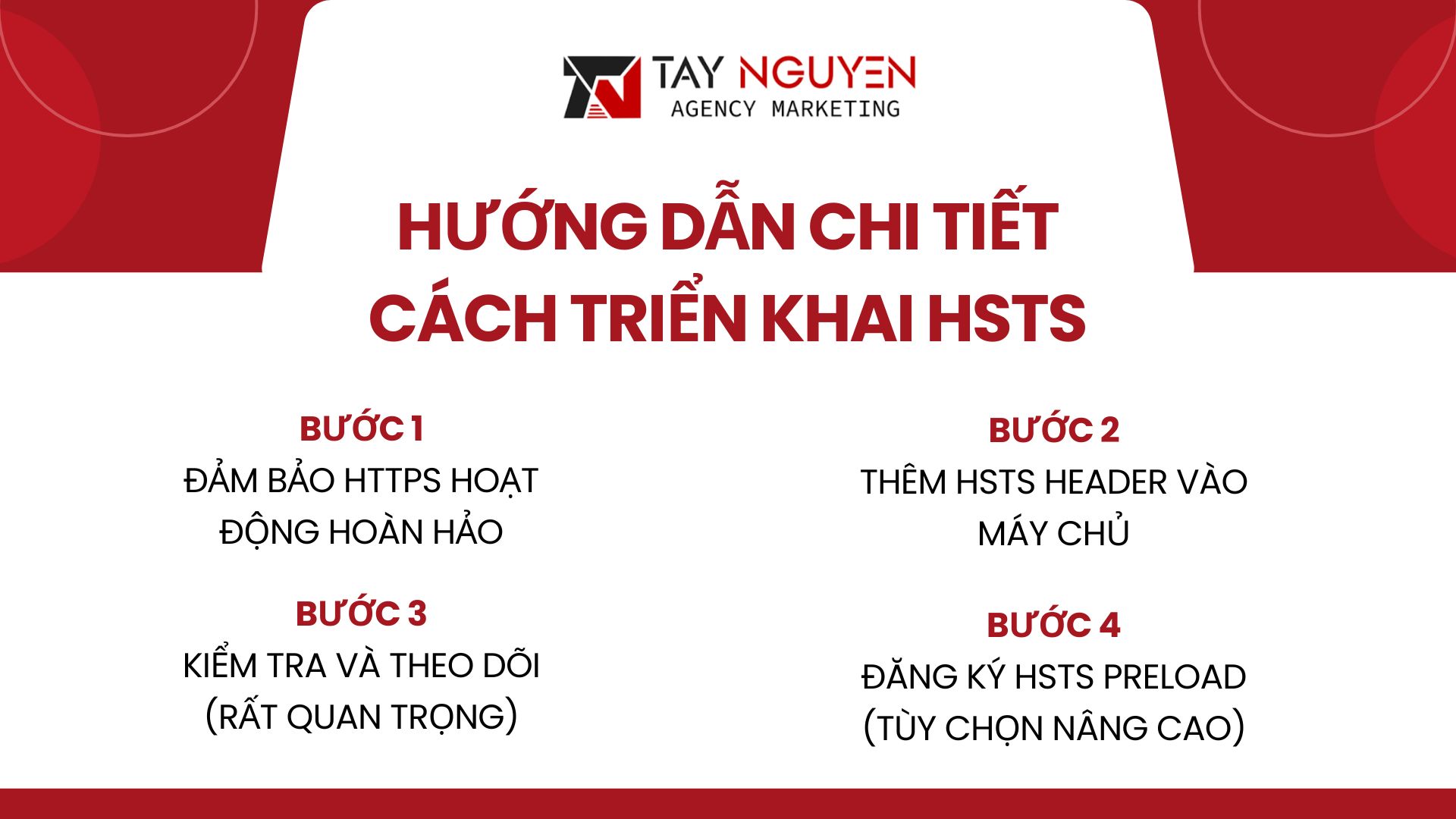 Hướng dẫn chi tiết cách triển khai HSTS