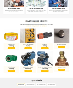Mẫu giao diện website Điện Nước - theme linh kiện điện nước