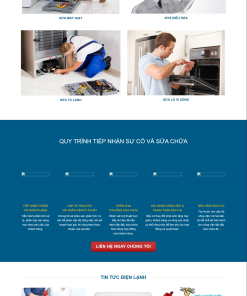 Mẫu giao diện website Điện Nước 2