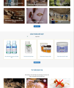 Mẫu giao diện website Diệt Côn Trùng
