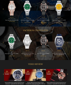 Mẫu giao diện website Đồng Hồ 1