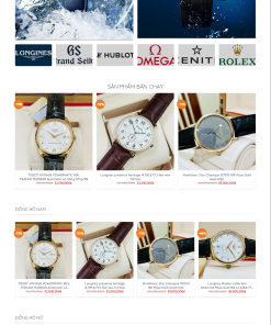 Mẫu giao diện website Đồng Hồ 3