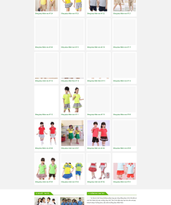 Mẫu giao diện website Đồng Phục