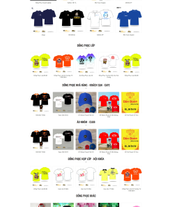 Mẫu giao diện website Đồng Phục 2