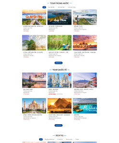 Mẫu giao diện Website Du Lịch 16