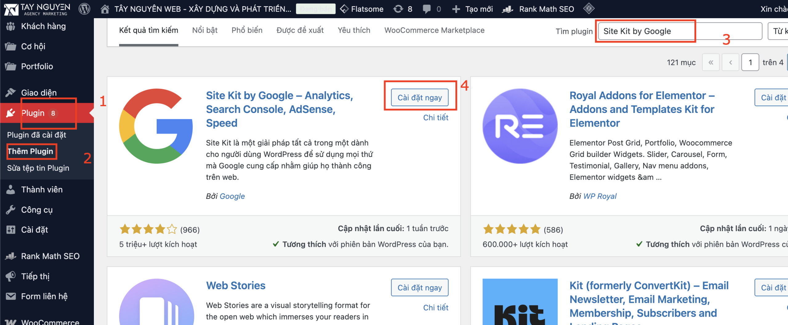 Cách cài đặt và kích hoạt plugin Google Analytics cho WordPress