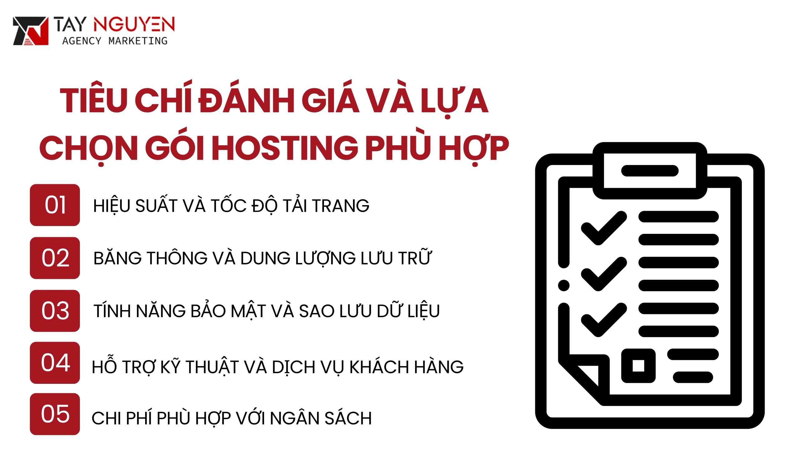 Tiêu chí đánh giá và lựa chọn gói hosting phù hợp