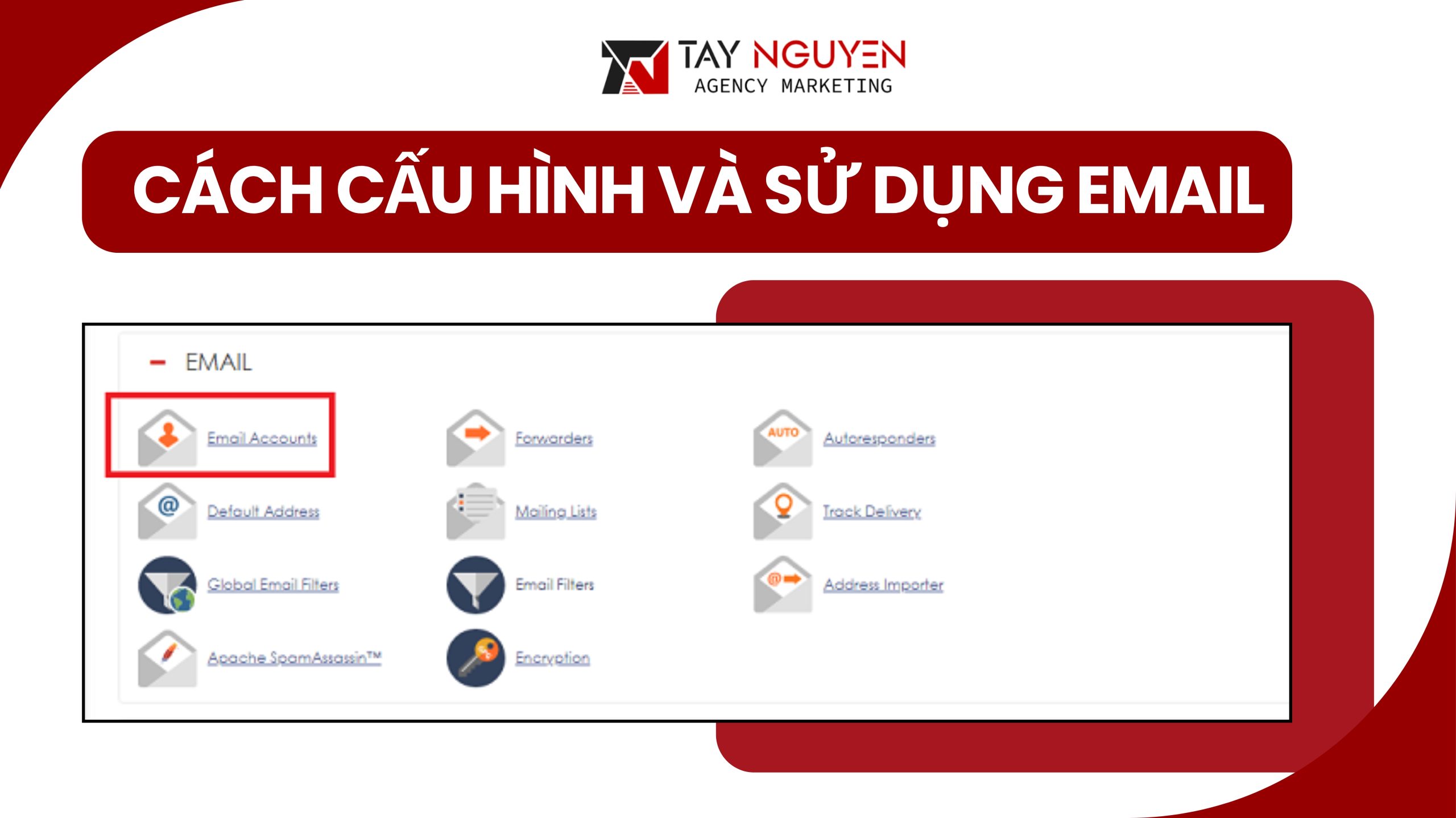 Cách cấu hình và sử dụng email đã tạo