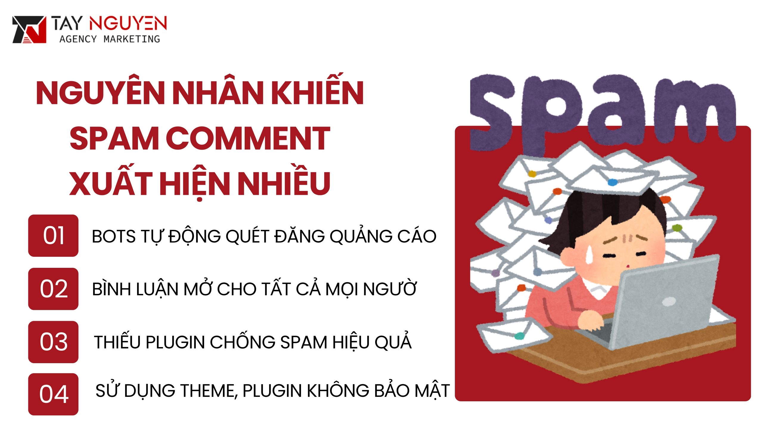 Nguyên nhân khiến spam comment xuất hiện nhiều