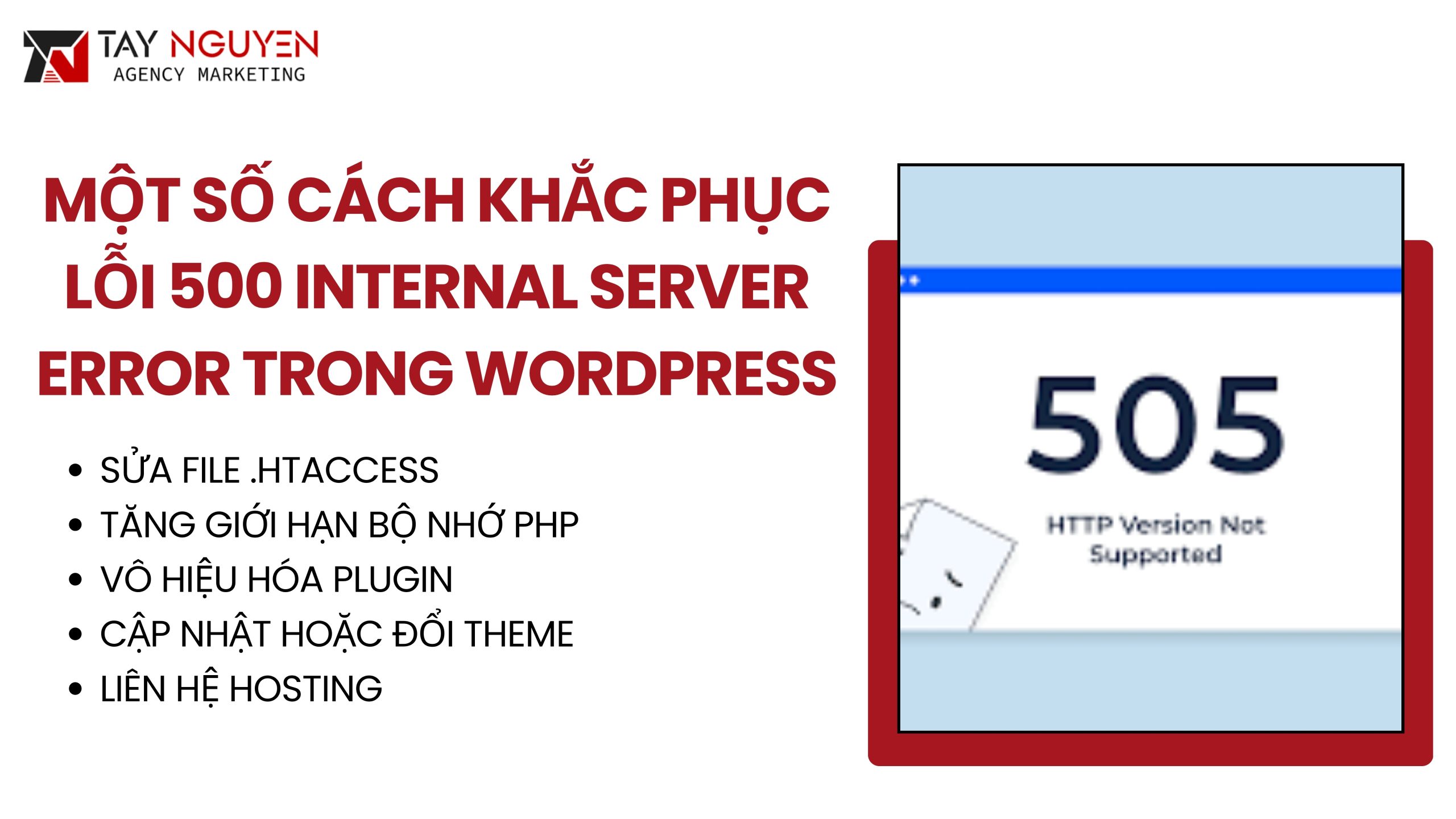 Một Số Cách Khắc Phục Lỗi 500 Internal Server Error Trong WordPress
