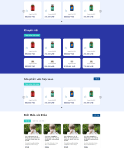 Mẫu giao diện Website Dược