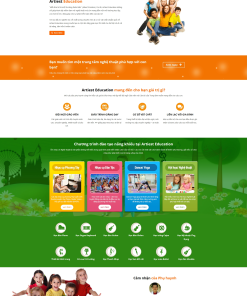 Mẫu giao diện Website Giáo dục