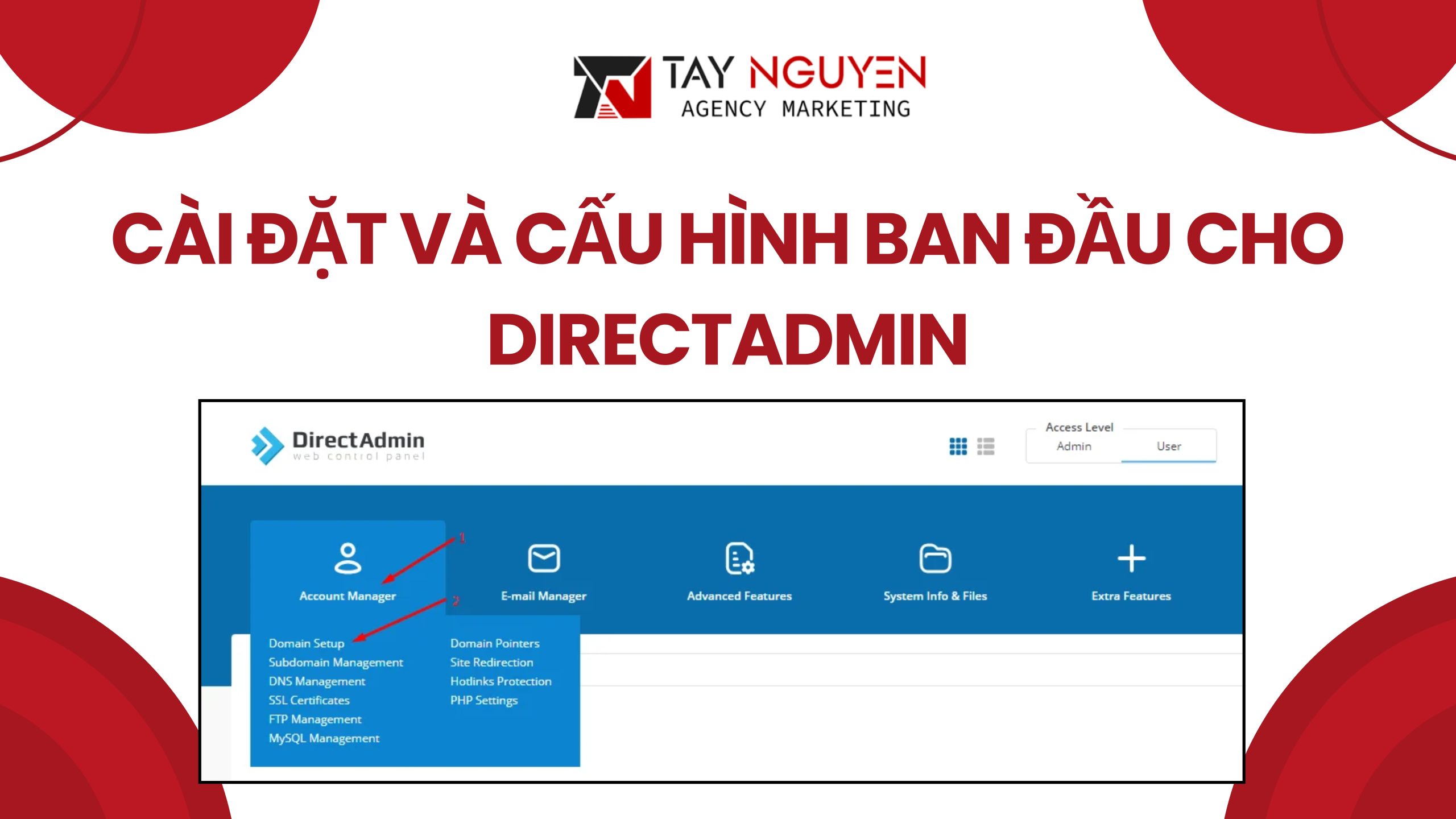 Cài đặt và cấu hình ban đầu cho DirectAdmin