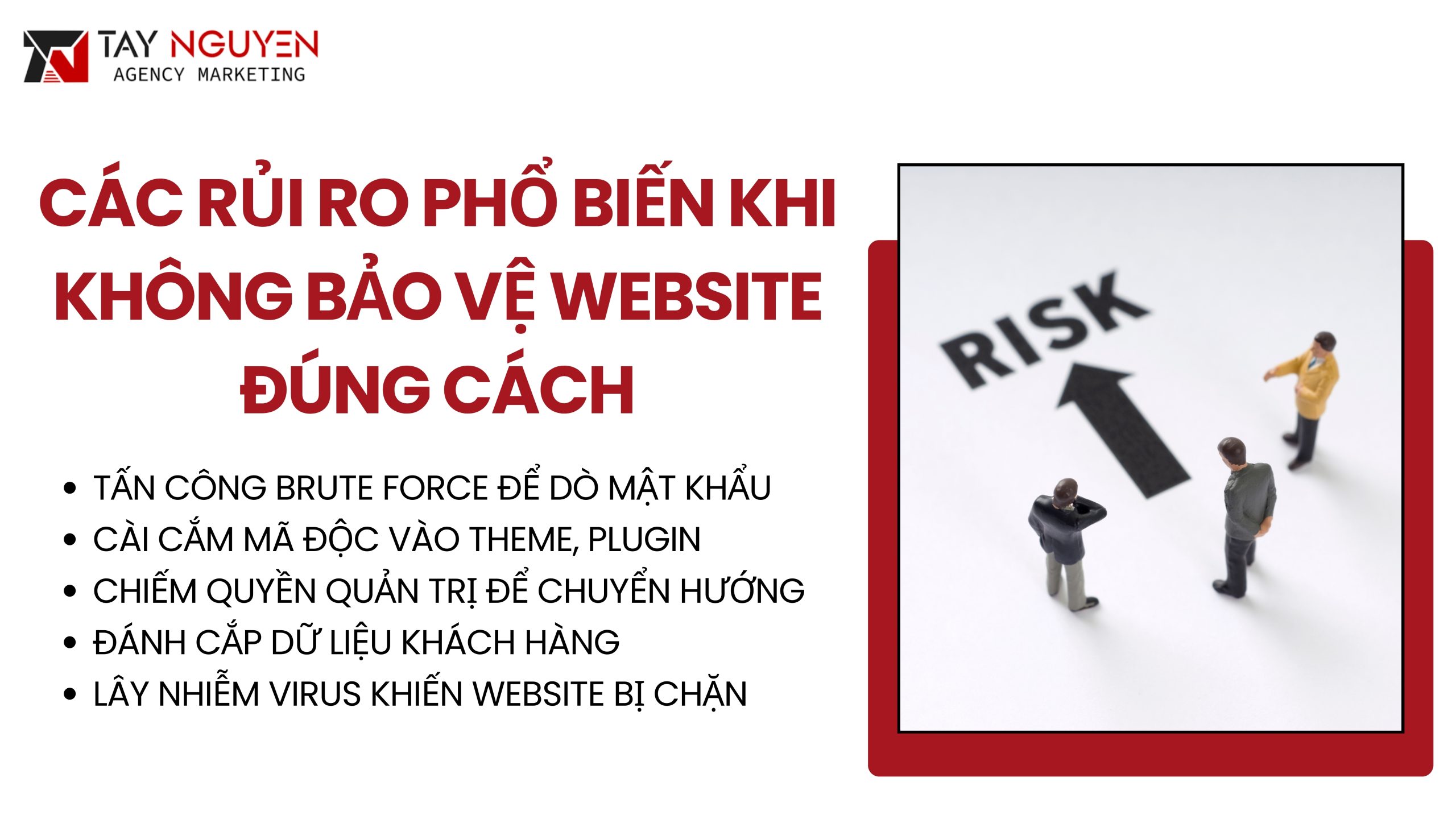 Các rủi ro phổ biến khi không bảo vệ website đúng cách