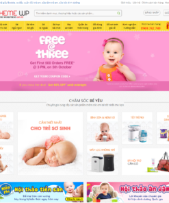 Mẫu Website bán hàng - mẹ và bé