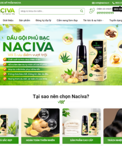 MẪU WEBSITE BÁN HÀNG - DẦU GỘI PHỦ BẠC