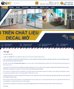 Mẫu Website Dịch Vụ - Decal