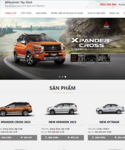 MẪU WEBSITE BÁN HÀNG - XE HƠI 2