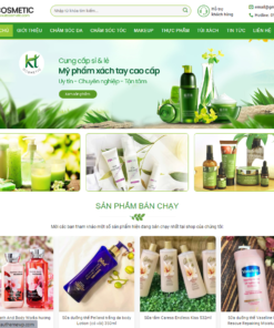 Mẫu Website bán hàng - mỹ phẩm 12