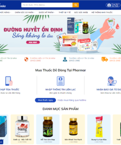 Mẫu Website bán hàng - Nhà Thuốc 2