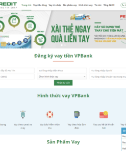 Mẫu Website Dịch Vụ - Vay Tín Dụng