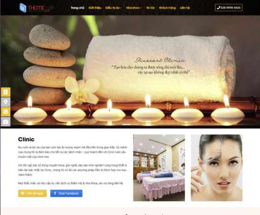 Mẫu Website Dịch Vụ - SPA Vivacvinic