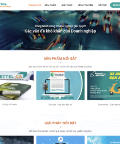 Mẫu Website Dịch Vụ - Mạng Viettel