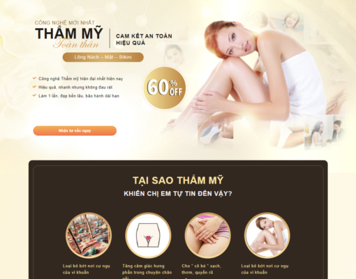 Mẫu Website Dịch Vụ - Thẩm Mỹ