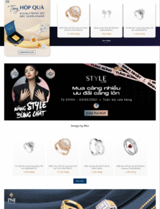 Mẫu giao diện website trang sức