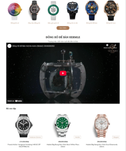 Mẫu giao diện website đồng hồ 2