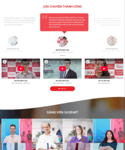 Mẫu giao diện website trung tâm tiếng anh