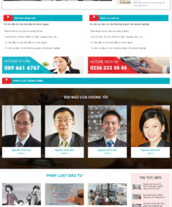 Mẫu giao diện website luật sư