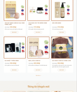 Mẫu giao diện website Baby Care