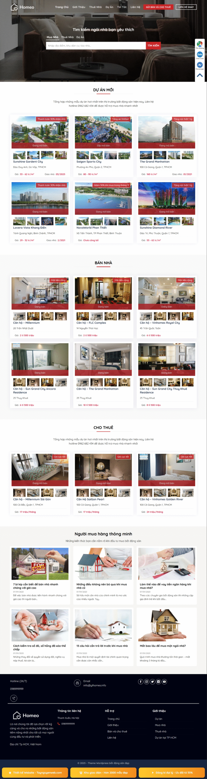 Mẫu giao diện website bất động sản 10