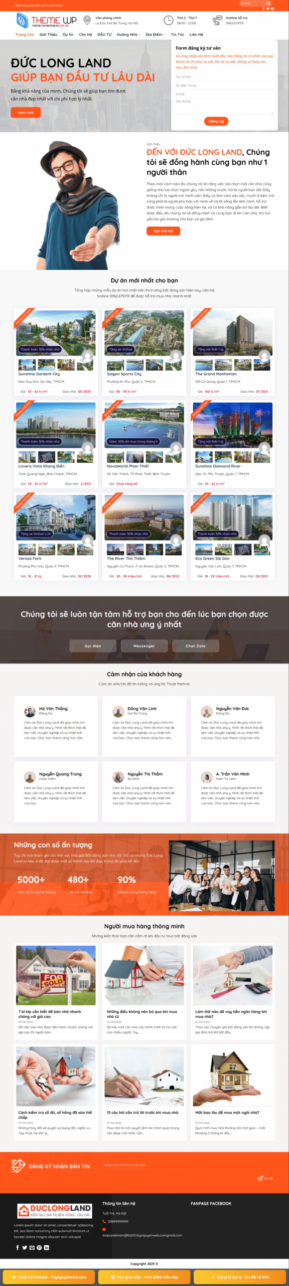 Mẫu giao diện website bất động sản 15