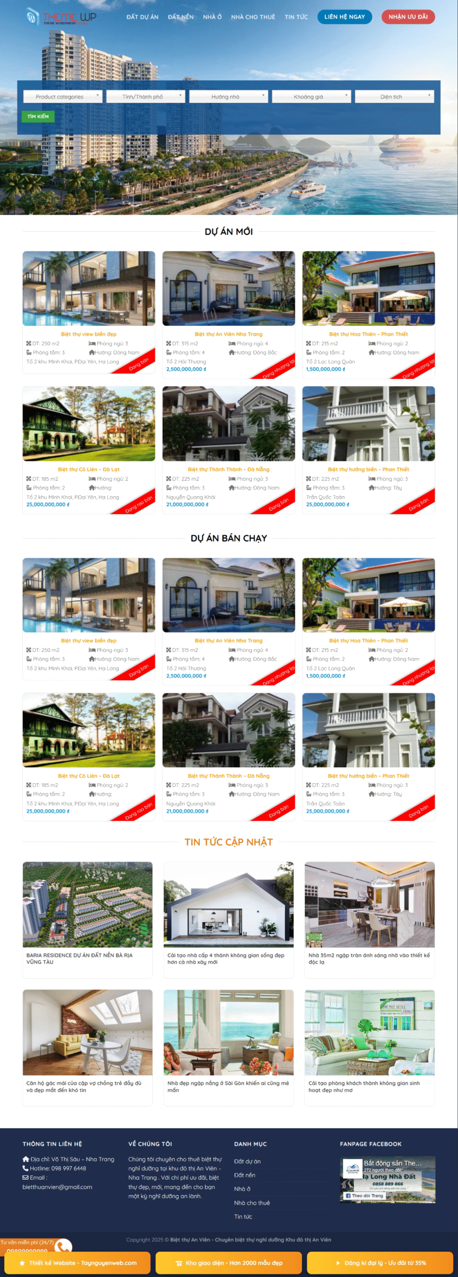 Mẫu giao diện website bất động sản 17
