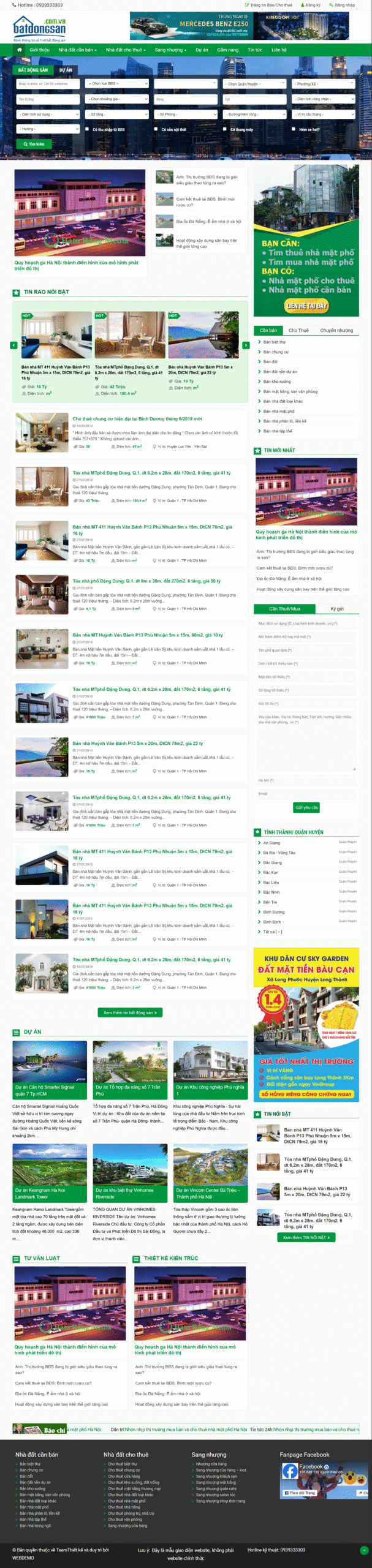 Mẫu giao diện website bất động sản 19