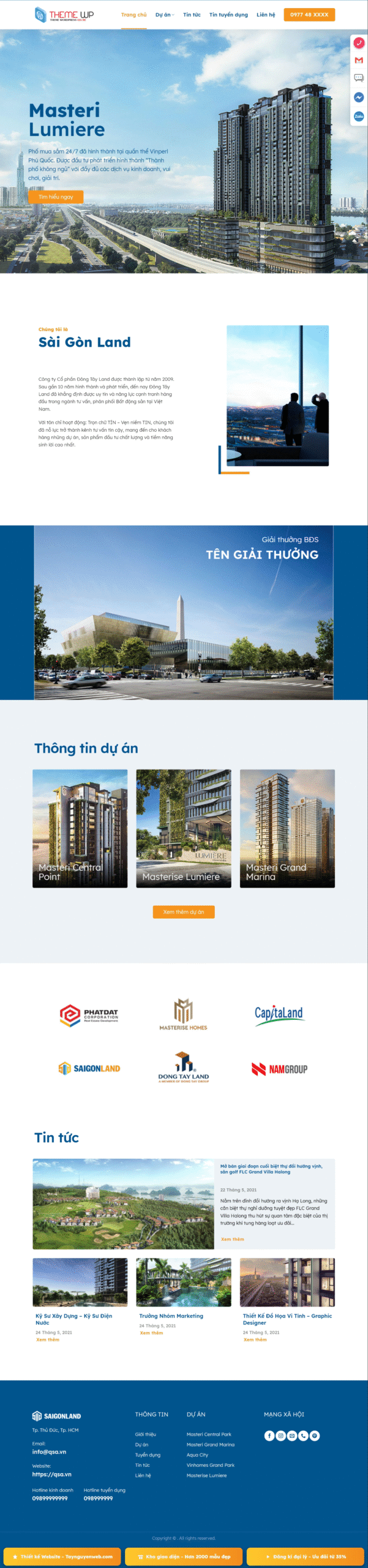Mẫu giao diện website bất động sản 25