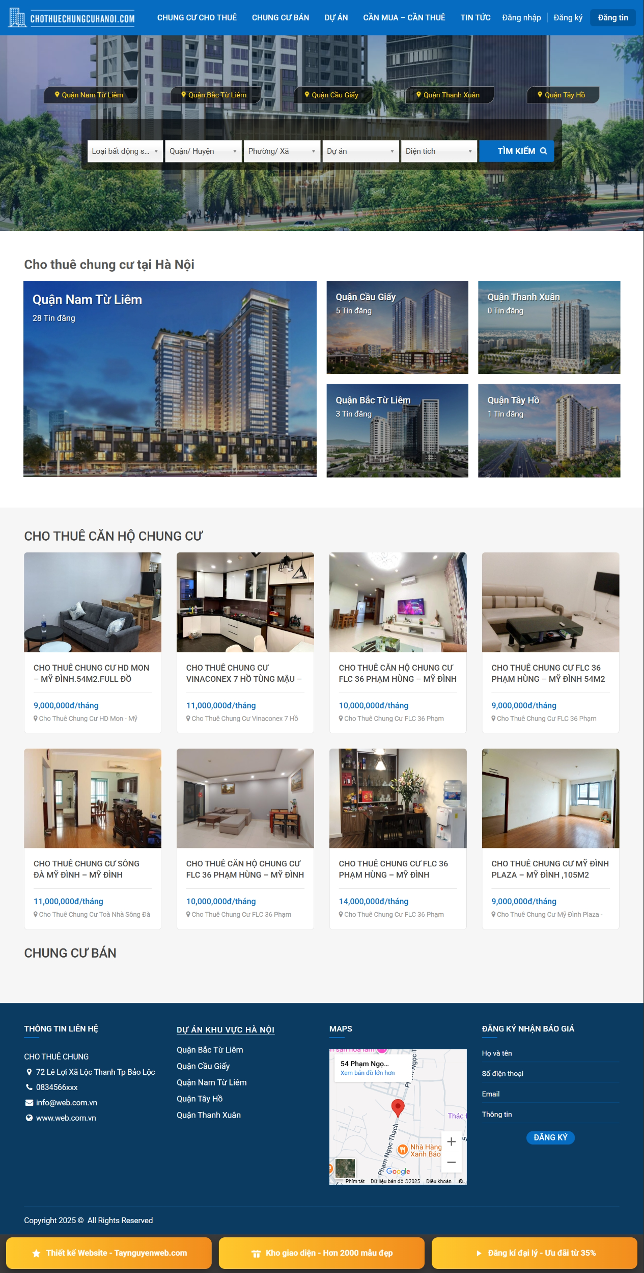 Mẫu giao diện website bất động sản 29