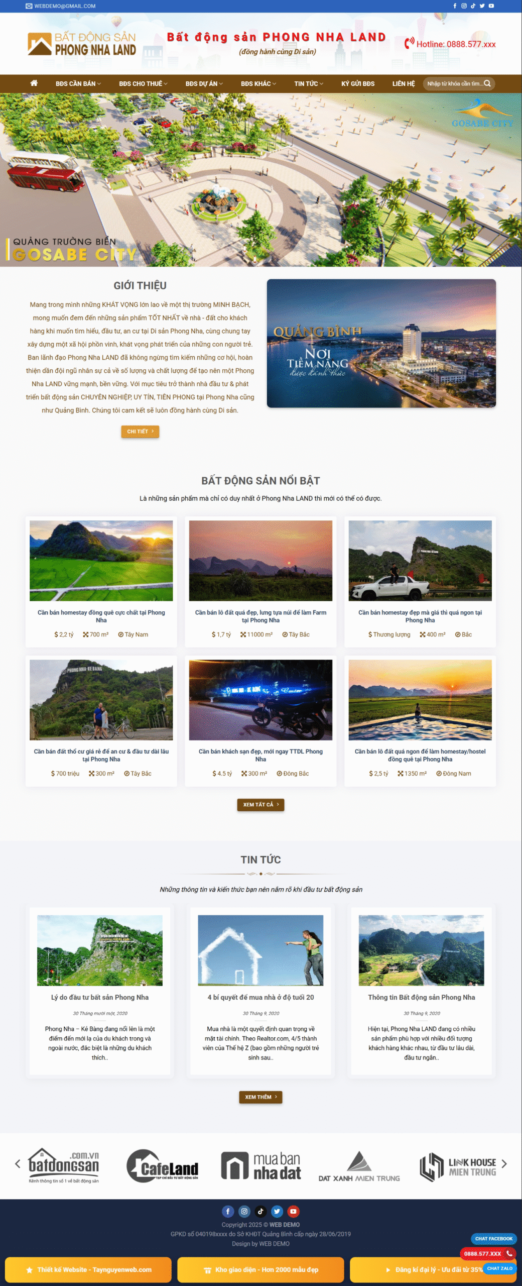 Mẫu giao diện website bất động sản 34