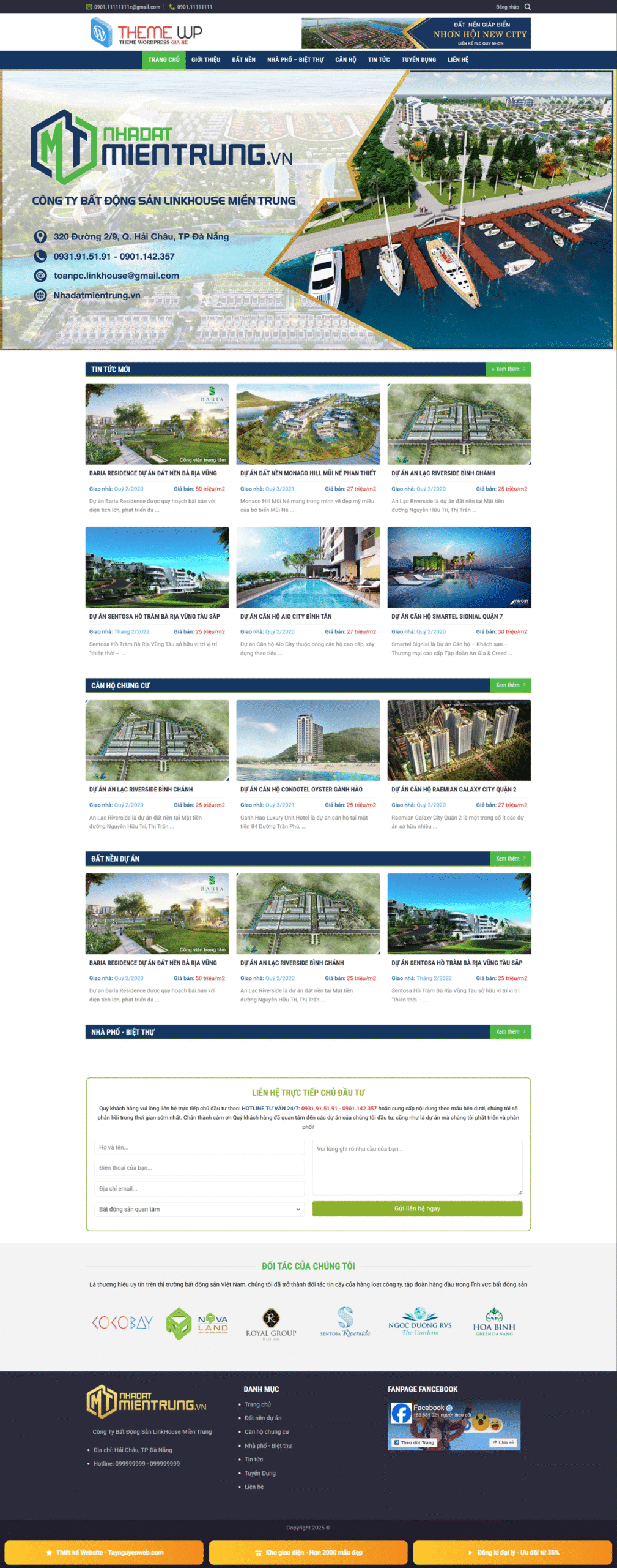 Mẫu giao diện website bất động sản 5