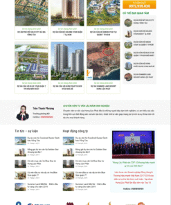 Mẫu giao diện website bất động sản 8 - theme bất động sản