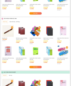 Mẫu giao diện website sách 2 - theme sách