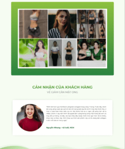 Mẫu giao diện ladipage bột giảm cân - theme bán hàng